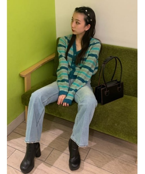 SLY（スライ）の「RECTANGULAR SHOULDER POCHETTE ショルダー ポシェット（ハンドバッグ・レディース・ブラック/グリーン・FREE）」の19枚目の写真