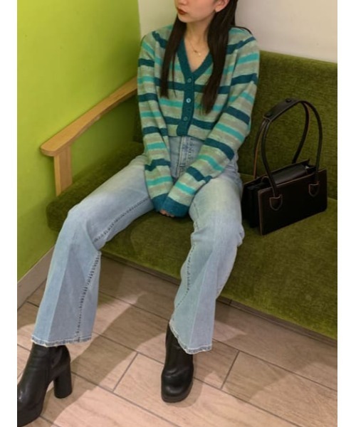 SLY（スライ）の「RECTANGULAR SHOULDER POCHETTE ショルダー ポシェット（ハンドバッグ・レディース・ブラック/グリーン・FREE）」の20枚目の写真