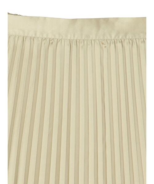 Petit fleur(プチフルール)の「・Petit Fleur サテンプリーツスカート*(スカート・レディース・ブラック/イエロー/グリーン/グレイッシュベージュ・FREE)」の15枚目の写真