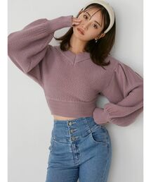 RESEXXY | ボリュームスリーブコンパクトニット(ニット/セーター)