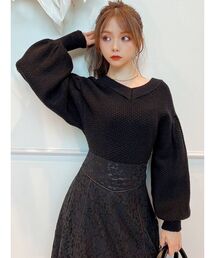 RESEXXY | ボリュームスリーブコンパクトニット(ニット/セーター)