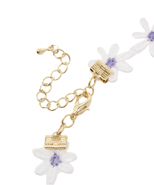 WEGO(ウィゴー)の「WEGO/フラワーレースチョーカー(ネックレス・レディース・パープル/イエロー/ピンク・FREE)」の5枚目の写真