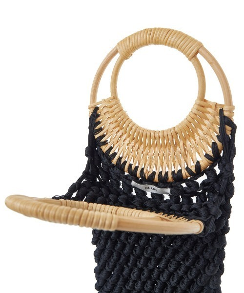 CLANE(クラネ)の「FRINGE BRAID BAMBOO BAG(かごバッグ・レディース・グレー/キャメル・FREE)」の9枚目の写真