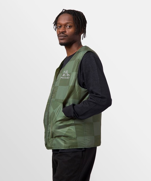 HUF(ハフ)の「PLEASURES MIDLAND VEST / HUF プレジャーズ コラボ(ブルゾン・メンズ・オリーブ・MEDIUM/LARGE/X-LARGE)」の9枚目の写真