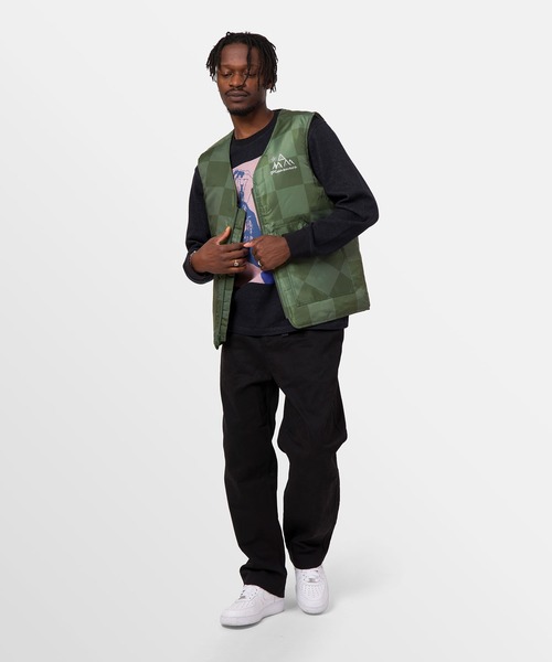 HUF(ハフ)の「PLEASURES MIDLAND VEST / HUF プレジャーズ コラボ(ブルゾン・メンズ・オリーブ・MEDIUM/LARGE/X-LARGE)」の3枚目の写真