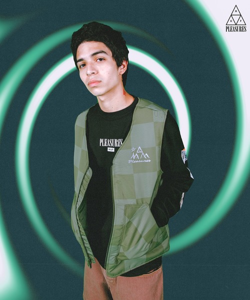 HUF(ハフ)の「PLEASURES MIDLAND VEST / HUF プレジャーズ コラボ(ブルゾン・メンズ・オリーブ・MEDIUM/LARGE/X-LARGE)」の10枚目の写真