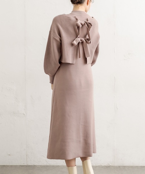 セール バックリボンニットワンピースset ワンピース Olive Des Olive オリーブデオリーブ のファッション通販 Zozotown