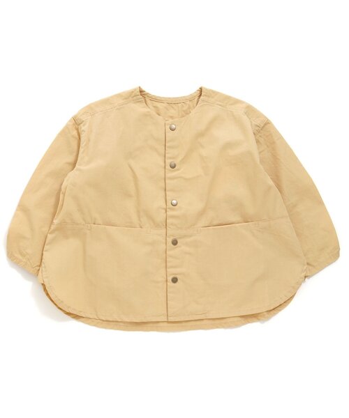 Ampersand(アンパサンド)の「/premier シャーリングシャツブルゾン(シャツ/ブラウス・キッズ・ダークグリーン/ライトグレー/イエロー・100/110/130/140/120/90)」の1枚目の写真