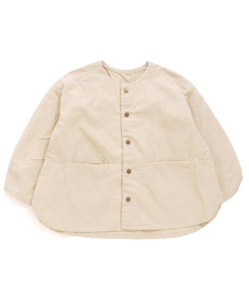 Ampersand(アンパサンド)の「/premier シャーリングシャツブルゾン(シャツ/ブラウス・キッズ・ダークグリーン/ライトグレー/イエロー・100/110/130/140/120/90)」の2枚目の写真