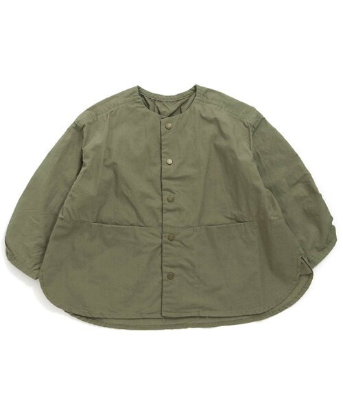 Ampersand(アンパサンド)の「/premier シャーリングシャツブルゾン(シャツ/ブラウス・キッズ・ダークグリーン/ライトグレー/イエロー・100/110/130/140/120/90)」の3枚目の写真