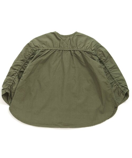 Ampersand(アンパサンド)の「/premier シャーリングシャツブルゾン(シャツ/ブラウス・キッズ・ダークグリーン/ライトグレー/イエロー・100/110/130/140/120/90)」の14枚目の写真