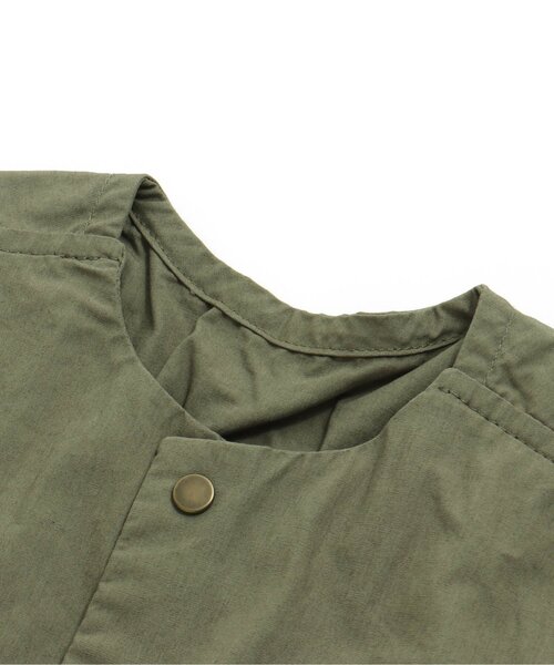 Ampersand(アンパサンド)の「/premier シャーリングシャツブルゾン(シャツ/ブラウス・キッズ・ダークグリーン/ライトグレー/イエロー・100/110/130/140/120/90)」の9枚目の写真