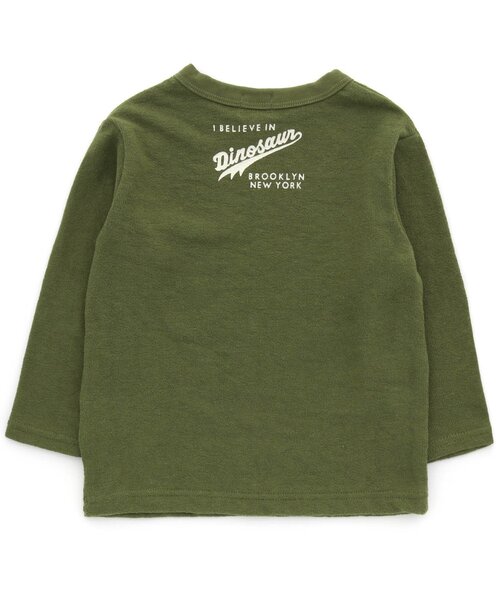 F.O.KIDS(エフオーキッズ)の「恐竜長袖Tシャツ(Tシャツ/カットソー・キッズ・エンジ/カーキ/グレー/キナリ・120/90/110/80/95/140/100/130)」の8枚目の写真