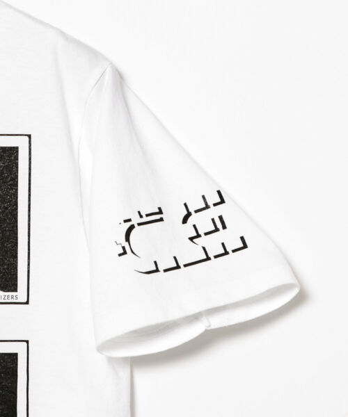 Tシャツ・カットソー No.0952 C stripe loose T セール】オーバーサイズダメージロゴ刺繍カットソー【UNISEX