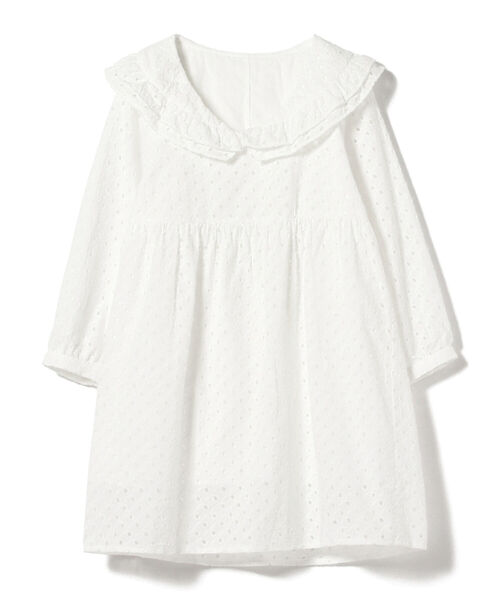 BeAMS DOT(ビームスドット)の「【WEB限定】BeAMS DOT / フリル襟 レース ミニワンピース(ワンピース・レディース・ホワイト/グリーン・FREE)」の20枚目の写真