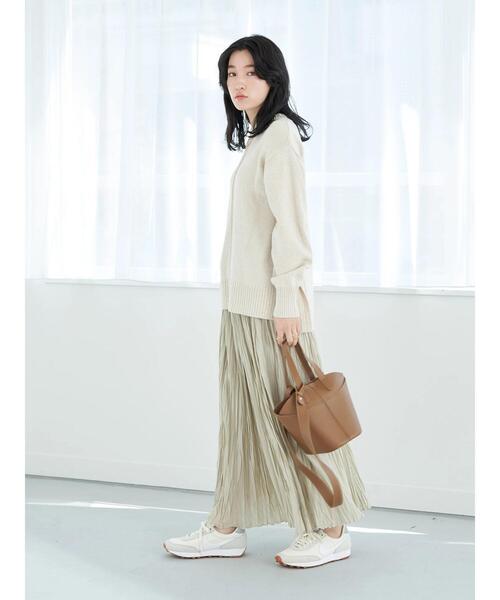 earth music&ecology(アースミュージックアンドエコロジー)の「デニム見えニットプルオーバー*(ニット/セーター・レディース・オフホワイト/ピンク/ダークブルー・FREE)」の14枚目の写真