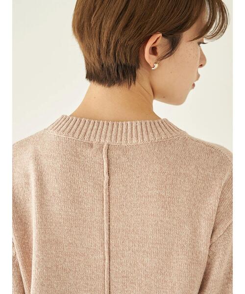 earth music&ecology(アースミュージックアンドエコロジー)の「デニム見えニットプルオーバー*(ニット/セーター・レディース・オフホワイト/ピンク/ダークブルー・FREE)」の17枚目の写真