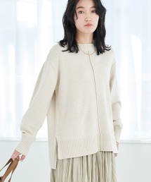 earth music&ecology | デニム見えニットプルオーバー*(ニット/セーター)