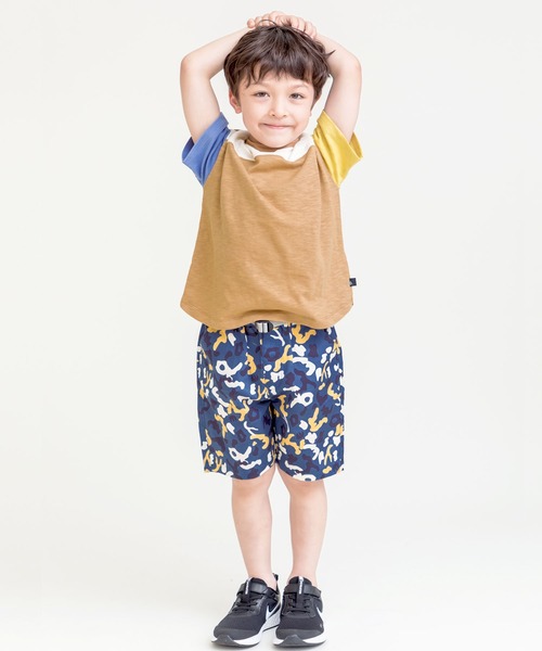 DILASH(ディラッシュ)の「迷彩総柄チノハーフパンツ(チノパンツ・キッズ・ベージュ/ブルー・100/90/110/120/130/80/140)」の10枚目の写真