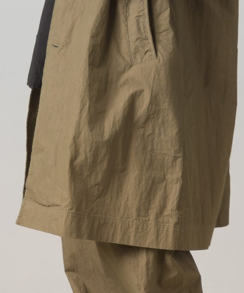 OMNES（オムネス）の「コットンナイロン　ステンカラーコート（ステンカラーコート・レディース・ネイビー/ブラウン・FREE）」の8枚目の写真