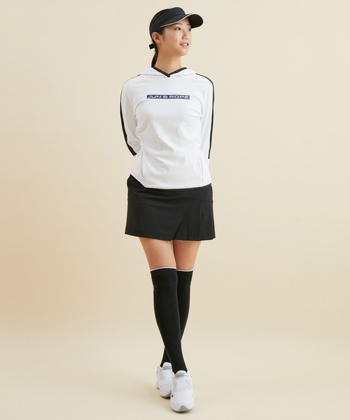 JUN&ROPE'(ジュンアンドロペ)の「【UV】【撥水】【防透】ボディシェルサイドプリーツスカート(スカート・レディース・ネイビー/ブラック/イエロー/オレンジ/ホワイト・M/X-SMALL/S/L)」の8枚目の写真