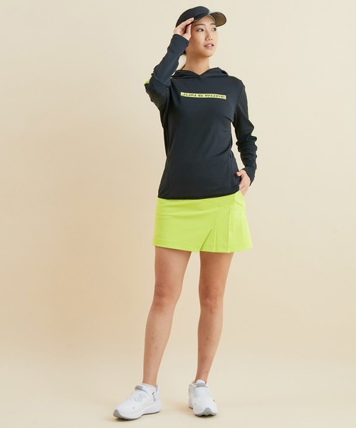 JUN&ROPE'(ジュンアンドロペ)の「【UV】【撥水】【防透】ボディシェルサイドプリーツスカート(スカート・レディース・ネイビー/ブラック/イエロー/オレンジ/ホワイト・M/X-SMALL/S/L)」の6枚目の写真