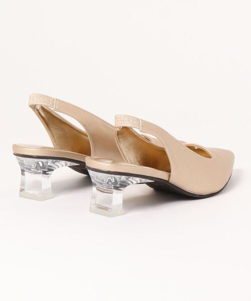 RODEO CROWNS WIDE BOWL（ロデオクラウンズワイドボウル）の「CLEAR HEEL MULE（パンプス・レディース・ネイビー/ゴールド/ライム・MEDIUM/LARGE/SMALL）」の5枚目の写真