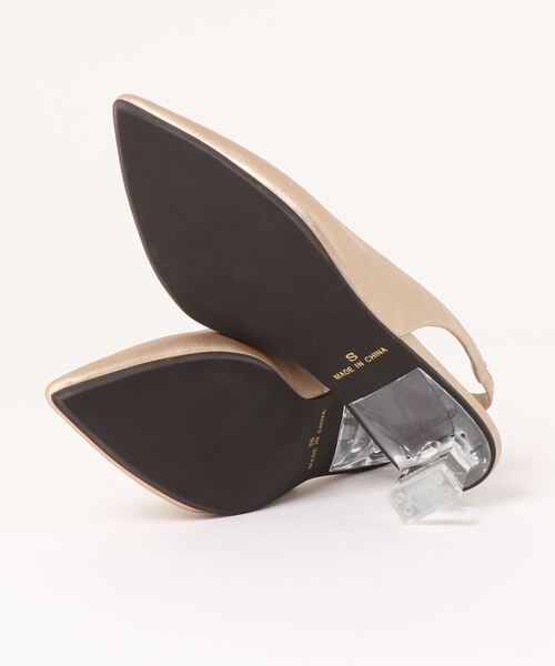 RODEO CROWNS WIDE BOWL（ロデオクラウンズワイドボウル）の「CLEAR HEEL MULE（パンプス・レディース・ネイビー/ゴールド/ライム・MEDIUM/LARGE/SMALL）」の4枚目の写真