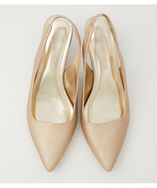 RODEO CROWNS WIDE BOWL（ロデオクラウンズワイドボウル）の「CLEAR HEEL MULE（パンプス・レディース・ネイビー/ゴールド/ライム・MEDIUM/LARGE/SMALL）」の7枚目の写真