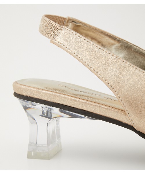 RODEO CROWNS WIDE BOWL（ロデオクラウンズワイドボウル）の「CLEAR HEEL MULE（パンプス・レディース・ネイビー/ゴールド/ライム・MEDIUM/LARGE/SMALL）」の9枚目の写真