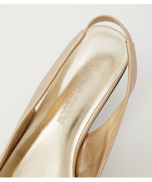 RODEO CROWNS WIDE BOWL（ロデオクラウンズワイドボウル）の「CLEAR HEEL MULE（パンプス・レディース・ネイビー/ゴールド/ライム・MEDIUM/LARGE/SMALL）」の11枚目の写真