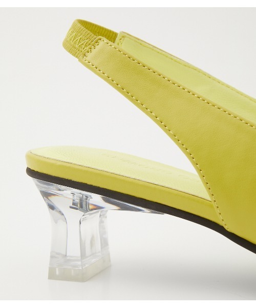 RODEO CROWNS WIDE BOWL（ロデオクラウンズワイドボウル）の「CLEAR HEEL MULE（パンプス・レディース・ネイビー/ゴールド/ライム・MEDIUM/LARGE/SMALL）」の16枚目の写真