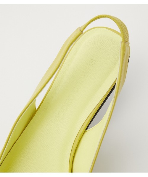 RODEO CROWNS WIDE BOWL（ロデオクラウンズワイドボウル）の「CLEAR HEEL MULE（パンプス・レディース・ネイビー/ゴールド/ライム・MEDIUM/LARGE/SMALL）」の18枚目の写真