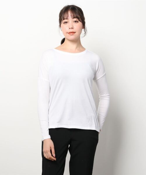 BANANA REPUBLIC FACTORY STORE（バナナリパブリック ファクトリーストア）の「【BANANA REPUBLIC FACTORY STORE】ロングスリーブTシャツ（Tシャツ/カットソー・レディース・ネイビー/ホワイト/ブルー・L/XS/M/S）」の9枚目の写真