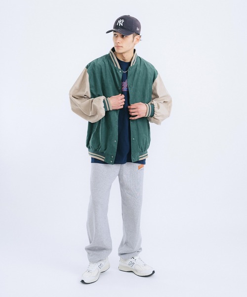 Ressaca（レサーカ）の「オーバーサイズ ピーチスキン スタジャン バーシティジャケット（スタジャン・メンズ・ブラック/ベージュ/ブルー/グリーン・M/L）」の17枚目の写真