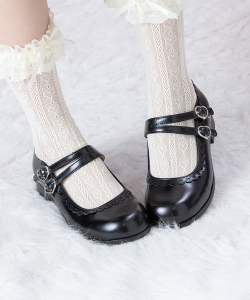 BODYLINEパンプス◎匿名配送 BODYLINE（ボディライン）の「レディーズ ハートバックルダブル