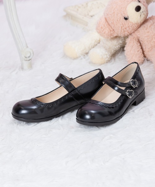 BODYLINE(ボディライン)の「レディーズ ハートバックルダブルストラップシューズ(パンプス・レディース・オフホワイト/サックスブルー/レッド/ブラウン/ブラック・S/M/L)」の18枚目の写真