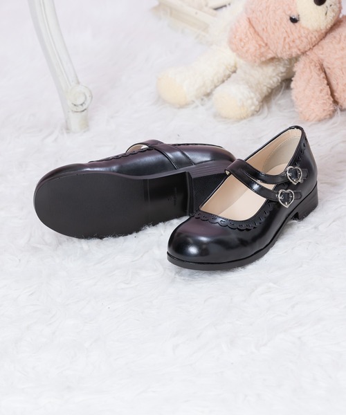 BODYLINE(ボディライン)の「レディーズ ハートバックルダブルストラップシューズ(パンプス・レディース・オフホワイト/サックスブルー/レッド/ブラウン/ブラック・S/M/L)」の19枚目の写真
