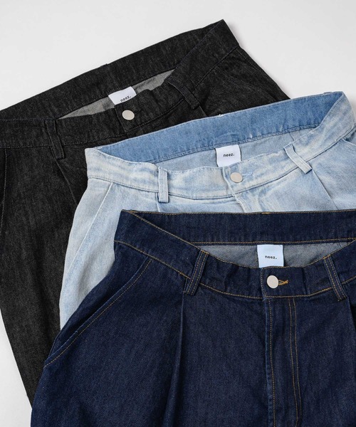 neez.（ニーズ）の「ルーズバギーワイドデニム（デニムパンツ・メンズ・ブラック/インディゴブルー/ライトインディゴブルー・SMALL/MEDIUM/LARGE/X-SMALL）」の9枚目の写真