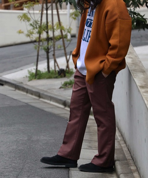 BACK NUMBER（バックナンバー）の「【BACK NUMBER】カラーフレアパンツ（スラックス・メンズ・ブラウン/レッド/ブルー/グリーン・M/L）」の5枚目の写真