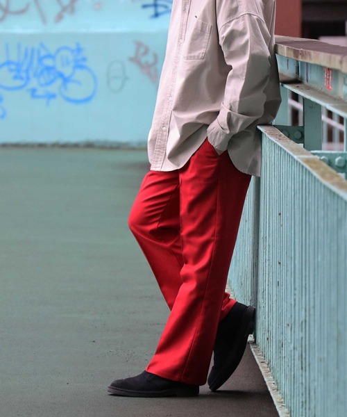 BACK NUMBER（バックナンバー）の「【BACK NUMBER】カラーフレアパンツ（スラックス・メンズ・ブラウン/レッド/ブルー/グリーン・M/L）」の14枚目の写真