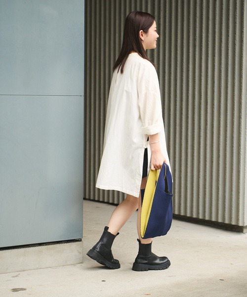 Actually（アクチュアリー）の「KNIT MARKET BAG ニット マーケットバッグ（ハンドバッグ・レディース・ブラック/レッド/ブルー/グリーン/パープル/ネイビー・フリー）」の17枚目の写真