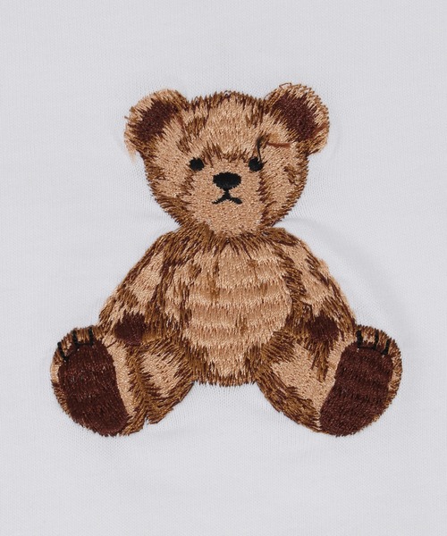 WC（ダブル シー）の「クマ刺繍ロンT（Tシャツ/カットソー・レディース・ホワイト/ブラック・FREE）」の6枚目の写真