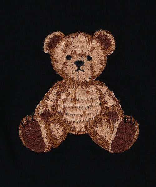 WC（ダブル シー）の「クマ刺繍ロンT（Tシャツ/カットソー・レディース・ホワイト/ブラック・FREE）」の7枚目の写真