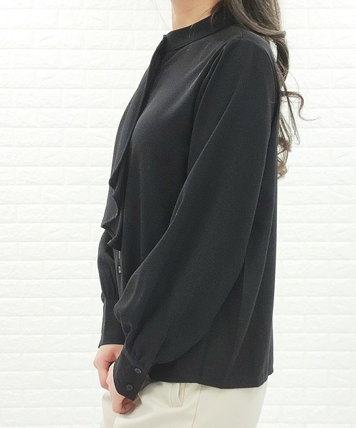 Lace Ladies（レースレディース）の「ボウタイ ボリューム袖 ブラウス 無地（シャツ/ブラウス・レディース・ミント/ホワイト/グレー/ブラック/アイボリー・FREE）」の9枚目の写真