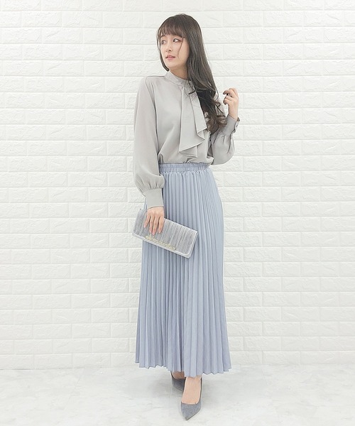 Lace Ladies（レースレディース）の「ボウタイ ボリューム袖 ブラウス 無地（シャツ/ブラウス・レディース・ミント/ホワイト/グレー/ブラック/アイボリー・FREE）」の21枚目の写真