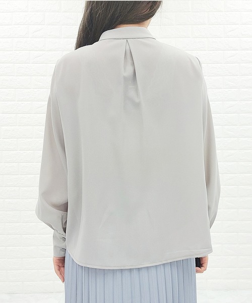 Lace Ladies（レースレディース）の「ボウタイ ボリューム袖 ブラウス 無地（シャツ/ブラウス・レディース・ミント/ホワイト/グレー/ブラック/アイボリー・FREE）」の22枚目の写真