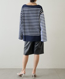 【K．K 】INSCRIRE ボーダーカットソー　M K．K 】INSCRIRE ボーダーカットソー M INSCRIRE（アンスクリア）の