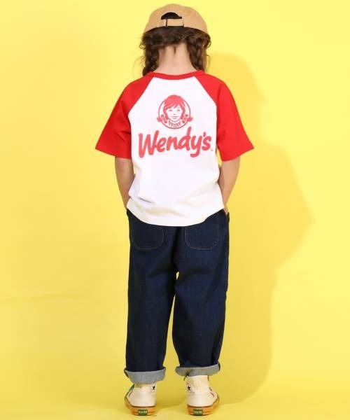 BABYDOLL（ベビードール）の「WENDYS 親子お揃い Tシャツ 6695K（Tシャツ/カットソー・キッズ・レッド/ターコイズブルー・130cm/110cm/120cm/80ｃｍ/90cm/140cm/100cm）」の5枚目の写真