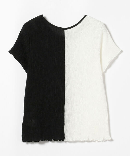 Ray BEAMS（レイビームス）の「Ray BEAMS / センターシーム キリカエ Tシャツ（Tシャツ/カットソー・レディース・ブラック×ホワイト/オレンジ・ONE SIZE）」の21枚目の写真